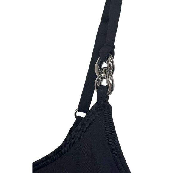 NWT Michael Kors | Black Chain Layered Tankini Top Size S - Picture 6 of 9